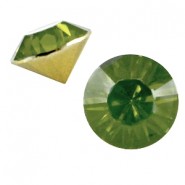 Basic Kegelstein SS39 Olivine green opal